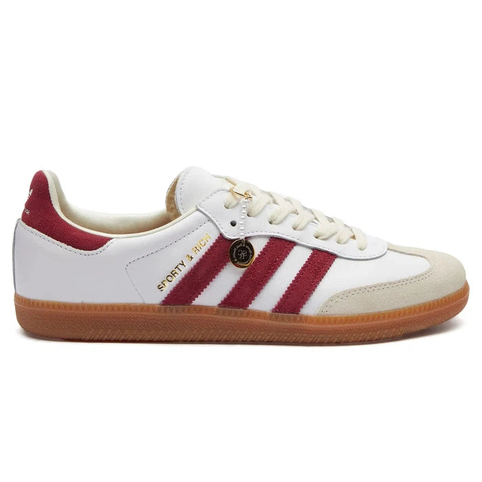 Adidas Samba Sporty & Rich White Collegiate Burgundy