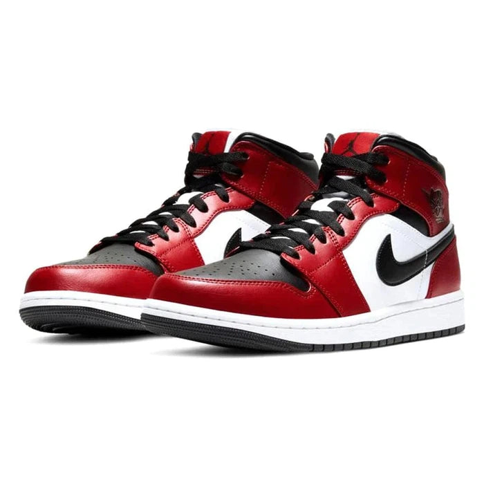 Nike Air Jordan 1 Mid Chicago Black Toe