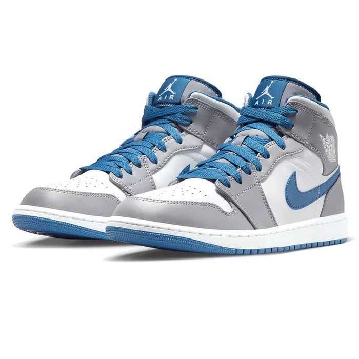 Nike Air Jordan 1 Mid Cement True Blue